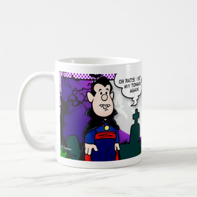 Ich liebe Vampire Kaffeetasse (Links)