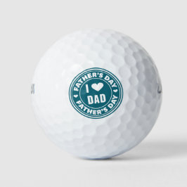 Ich Liebe Vater glücklich Vatertag | Golfplätze Golfball