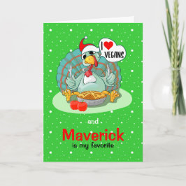 Ich Liebe Veganer und (Brauch) ist mein Favorit, Karte