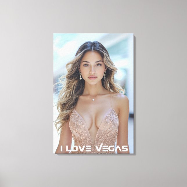 ICH LIEBE VEGAS LEINWANDDRUCK (Vorderseite)