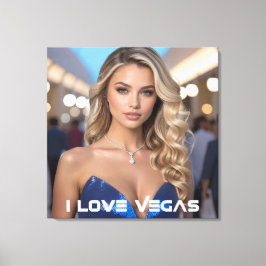 ICH LIEBE VEGAS LEINWANDDRUCK