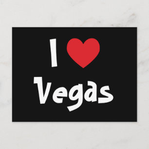 Ich liebe Vegas Postkarte