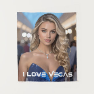 ICH LIEBE VEGAS WANDTEPPICH