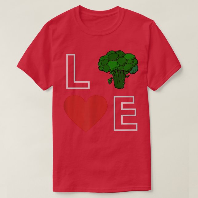Ich Liebe Veggie, Vegetarier, grün T-Shirt (Design vorne)