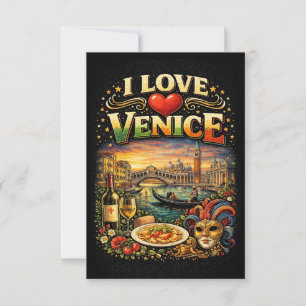 Ich liebe Venedig Dankeskarte