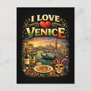 Ich liebe Venedig Postkarte