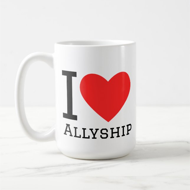 Ich liebe Verbundenheit Kaffeetasse (Links)