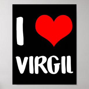 Ich liebe Virgil Valentine Sorry Ladys Guys Herz S Poster