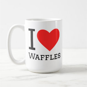 Ich liebe Waffeln Kaffeetasse