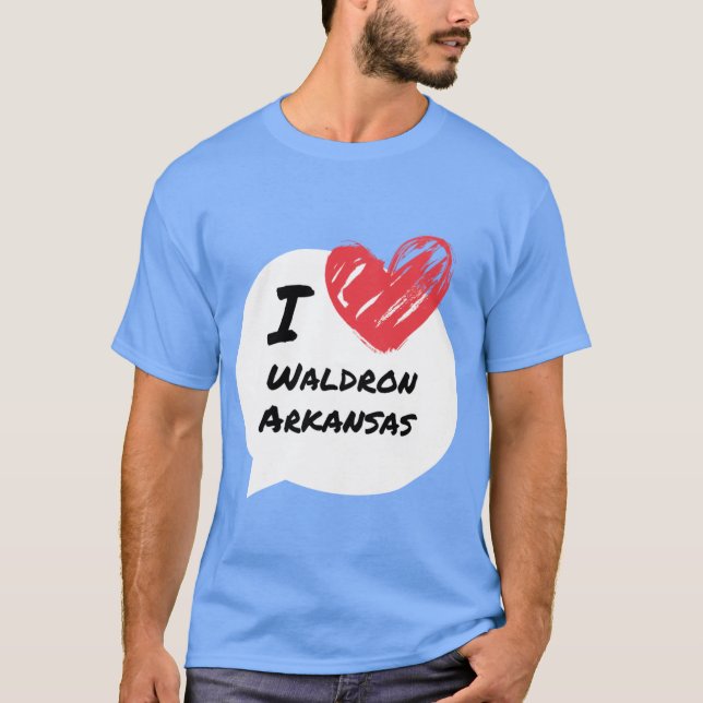 Ich liebe Waldron Arkansas Oversized T-Shirt (Vorderseite)