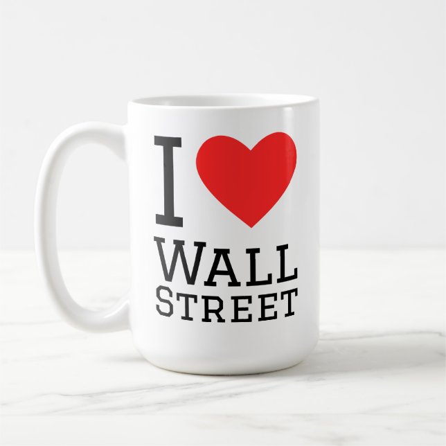 Ich liebe Wall Street  Kaffeetasse (Links)
