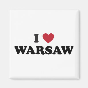 Ich liebe Warschau Polen Magnet
