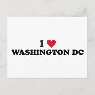 Ich liebe Washington DC Postkarte