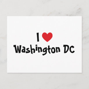 Ich liebe Washington DC Postkarte