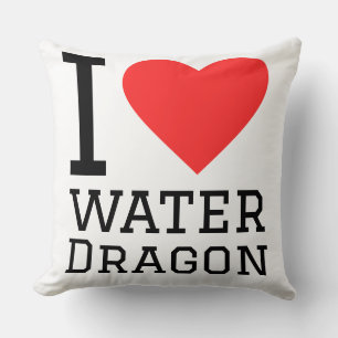 Ich liebe Wasserdrache Kissen