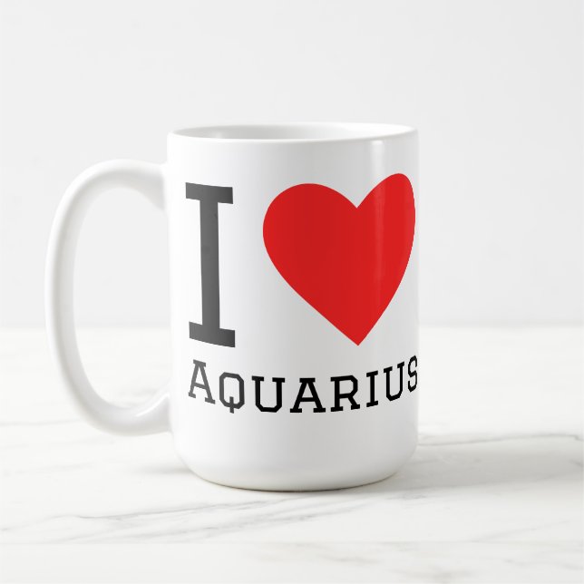 Ich liebe Wassermann  Kaffeetasse (Links)