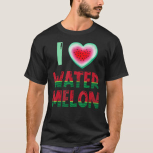 Ich Liebe Wassermelone für Männer Frauen Mädchen S T-Shirt