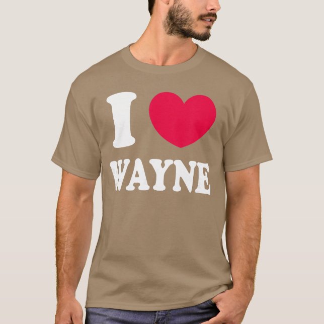Ich liebe Wayne Mädchen T-Shirt (Vorderseite)