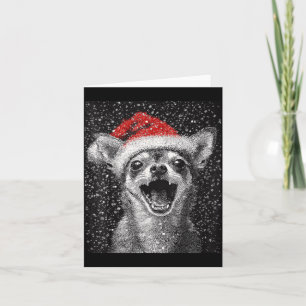 Ich liebe Weihnachten Chihuahua Karte