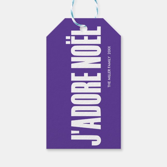Ich liebe Weihnachten! Geschenkanhänger (Vorderseite)