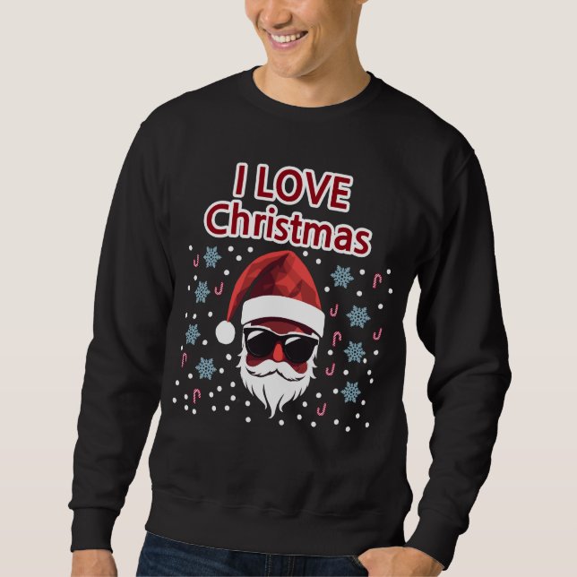 ICH LIEBE WEIHNACHTS-SWEATSHIRT SWEATSHIRT (Vorderseite)