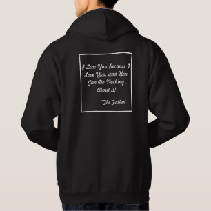 Ich liebe weil ich dich Mann Hoodie liebe