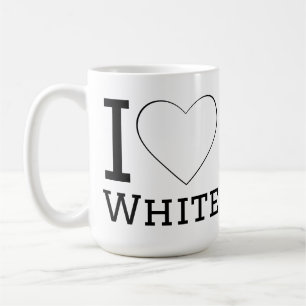 Ich liebe Weiß  Kaffeetasse