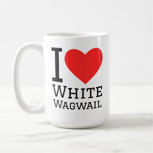 Ich liebe weißen Wagwail Kaffeetasse