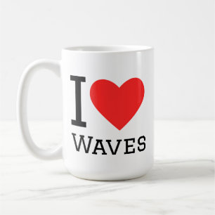 Ich liebe Wellen Kaffeetasse