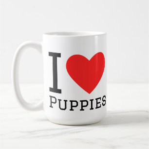 Ich liebe Welpen Kaffeetasse