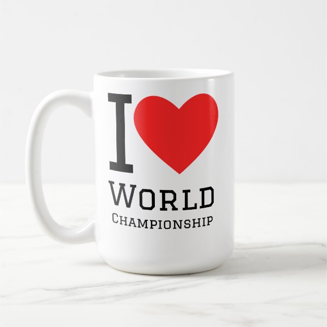 Ich liebe Weltmeisterschaften  Kaffeetasse (Links)