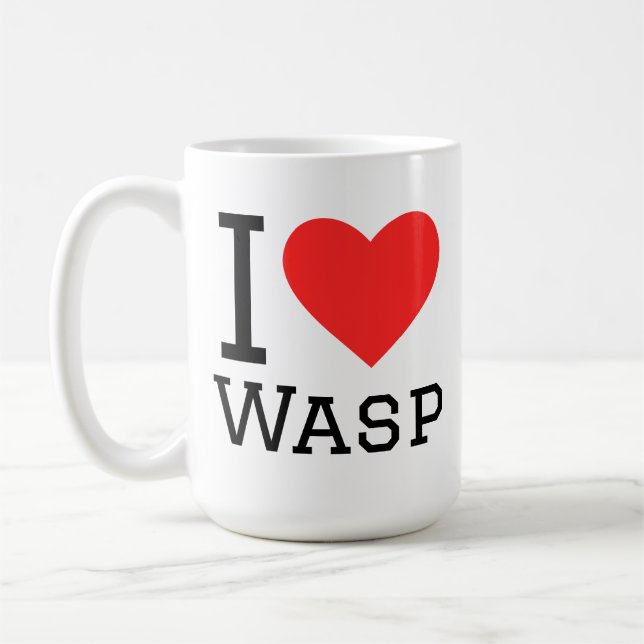 Ich liebe Wespe Kaffeetasse (Links)