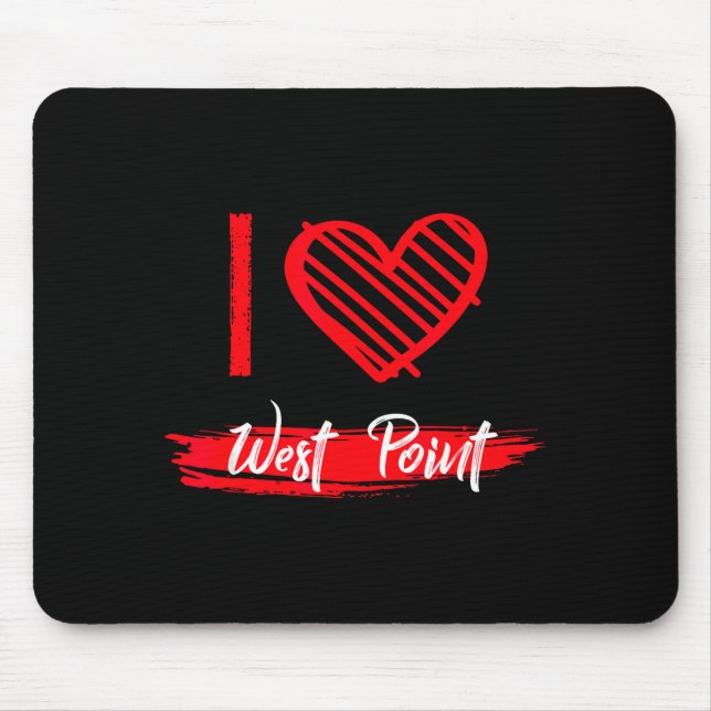Ich liebe West Int I Heart West Int  Mousepad (Vorne)