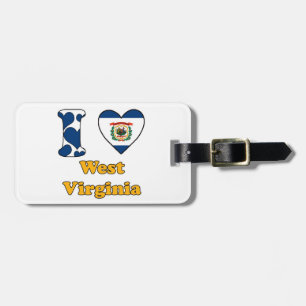 Ich liebe West Virginia Gepäckanhänger