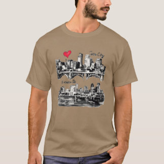 Ich liebe Win City Freund T-Shirt