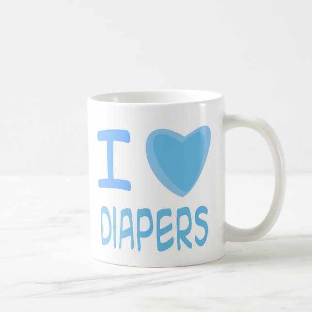 Ich liebe Windeln Tasse (Rechts)