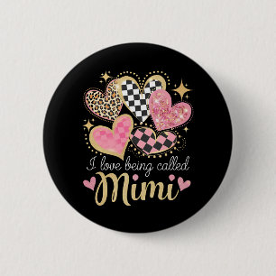 Ich Liebe wird Mimi Oma Mama Muttertag genannt Button