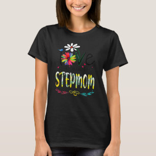 Ich Liebe wird Stepmutter Sunflower Mütter Day gen T-Shirt