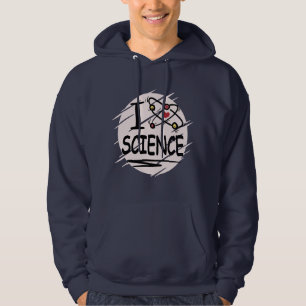 Ich liebe Wissenschaft Hoodie