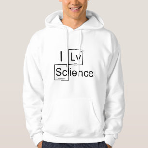 Ich liebe Wissenschaft Hoodie