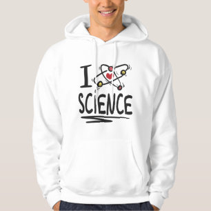 Ich liebe Wissenschaft Hoodie
