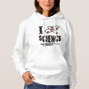 Ich liebe Wissenschaft Hoodie