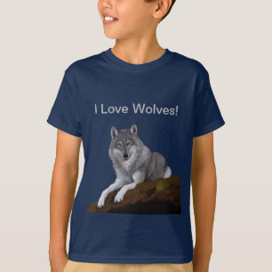 Ich Liebe Wölfe! T-Shirt