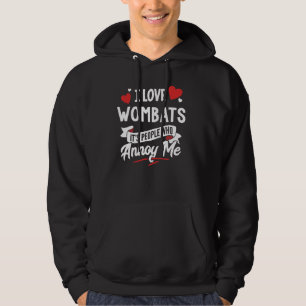 Ich Liebe Wombats Graphic - es sind die Leute, die Hoodie