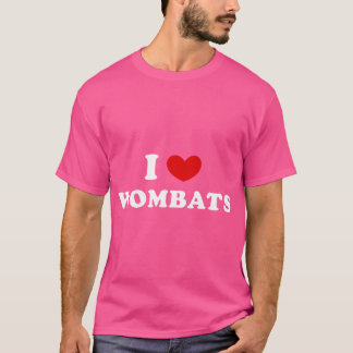 Ich Liebe Wombats Ich Herz Wombats T-Shirt