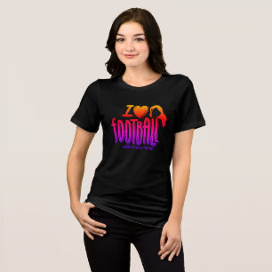 Ich liebe WTF Heart Fiery Tri-Blend Shirt