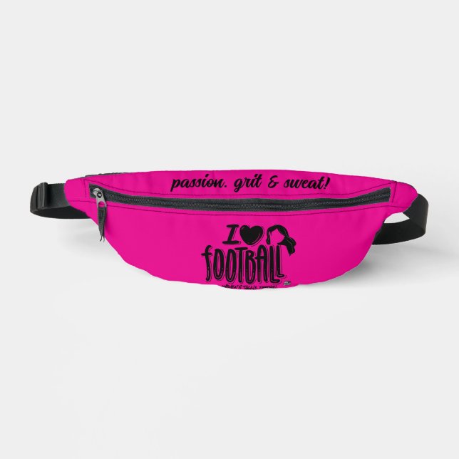 Ich liebe WTF Pink Black Bauchtasche (Vorderseite)