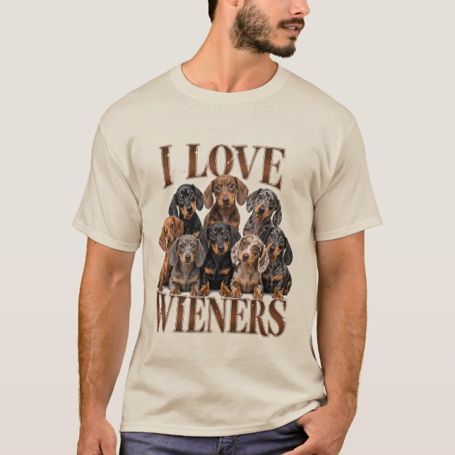 Ich liebe Würstchen T-Shirt (Vorderseite)