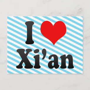 Ich Liebe Xi'an, China. Wo Ai Xi'An, China Postkarte