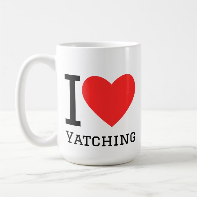Ich liebe Yatching Kaffeetasse (Links)